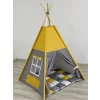 Cort teepee + saltea Yellow Dots