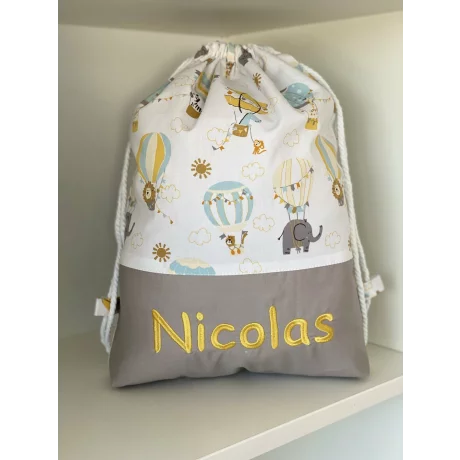 Rucsac textil Yellow Ballons