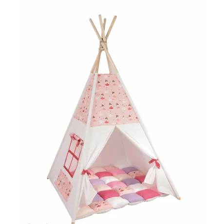 Cort teepee + saltea White Balerina