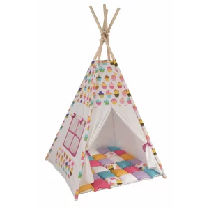 Cort teepee + saltea Pink Muffins