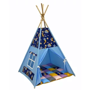 Cort teepee + saltea Blue Fox