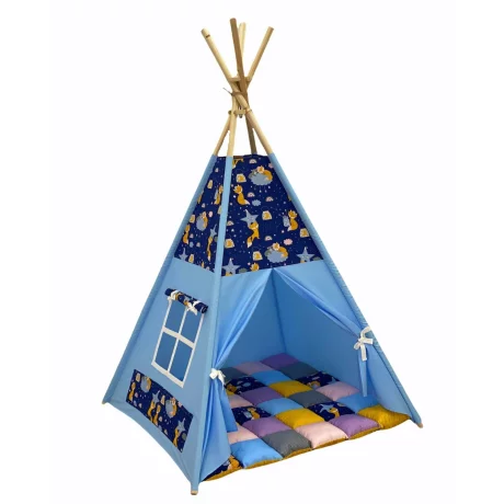 Cort teepee + saltea Blue Fox