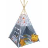 Cort teepee + saltea Baby Grey Elephant