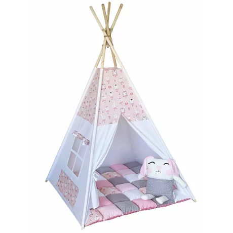 Cort teepee + saltea Rose Bunny