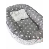 Babynest reversibil Grey Star