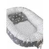 Babynest reversibil Grey Star