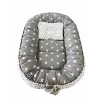 Babynest reversibil Grey Star