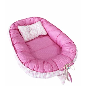 Babynest reversibil Pink Star
