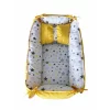 Babynest reversibil Yellow Star