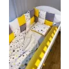 Set complet aparatori patchwork Yellow Star