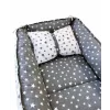 Babynest reversibil Star white-grey