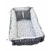 Babynest reversibil Star white-grey