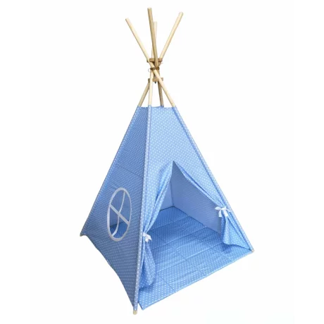 Cort teepee + saltea Blue Stars