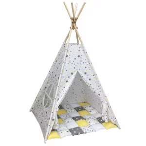 Cort teepee + saltea Super Stars