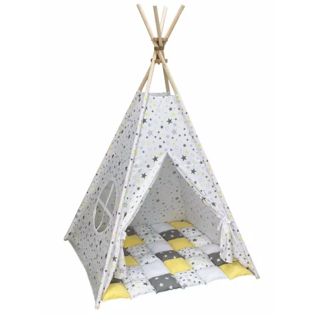 Cort teepee + saltea Super Stars