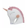 Perna pufoasa Unicorn alb