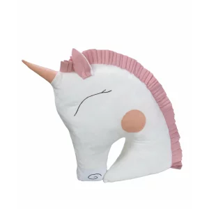 Perna pufoasa Unicorn alb