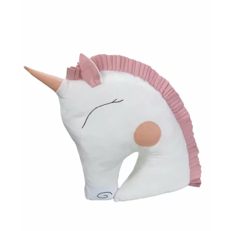 Perna pufoasa Unicorn alb