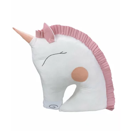 Perna pufoasa Unicorn alb