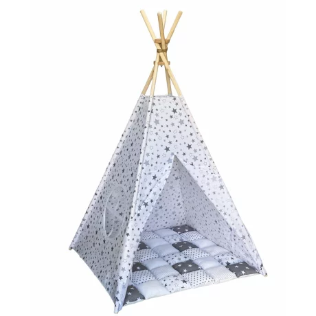 Cort teepee + saltea White Stars