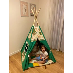 Cort teepee + saltea Forest Animals
