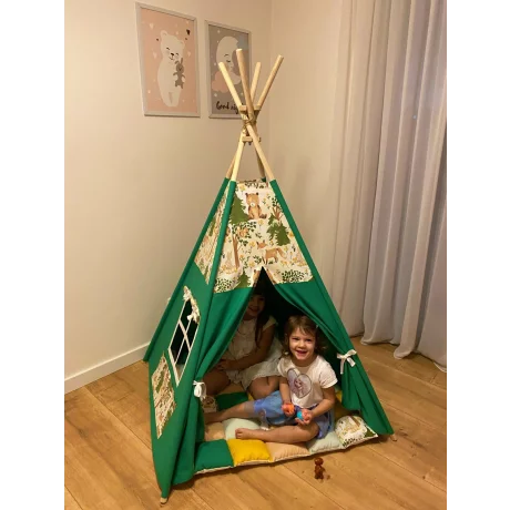 Cort teepee + saltea Forest Animals