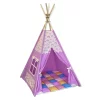 Cort de joaca teepee + saltea Curcubeu