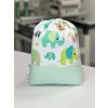 Rucsac textil elefantul verde