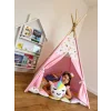 Cort de joaca teepee + saltea happy pink