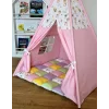 Cort de joaca teepee + saltea happy pink