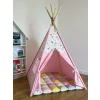 Cort de joaca teepee + saltea happy pink