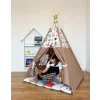 Cort de joaca teepee + saltea animals