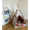 Cort de joaca teepee + saltea animals