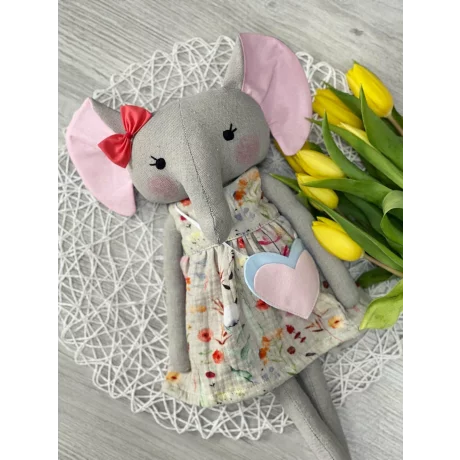 Jucărie textilă elefantul Anastasia