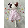 Jucărie textilă handmade pisica roz