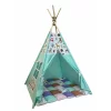 Cort de joaca teepee + saltea green animals