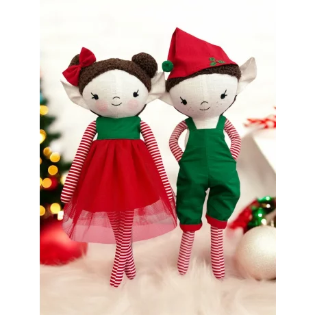 Păpușă textilă handmade Elf