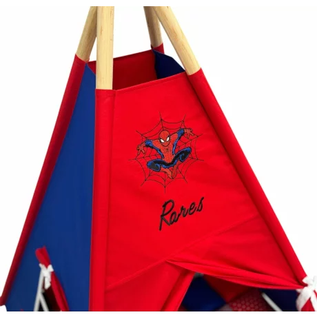 Cort de joaca teepee + saltea Spiderman