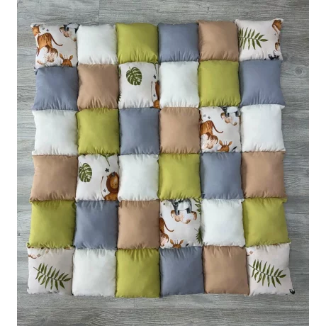 Cort de joaca teepee + saltea Safari Crem