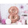 Balon decorativ cifra 8 - 86cm rose gold