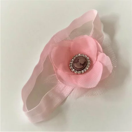 Bentita pentru fetite Pink Flower