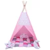 Cort teepee + saltea Bunny White Pink