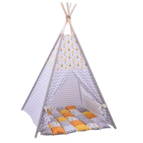 Cort teepee + saltea Dog House Grey