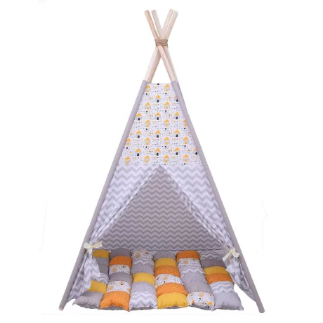 Cort teepee + saltea Dog House Grey