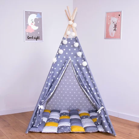 Cort teepee |+ saltea Grey Star