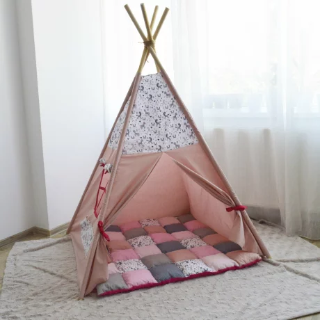 Cort de joaca Teepee Pink Pony